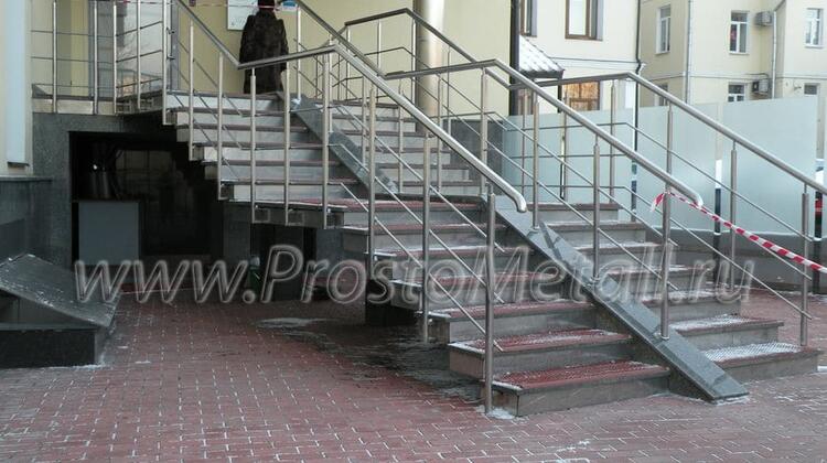 Двухмаршевые металлические лестницы - 6