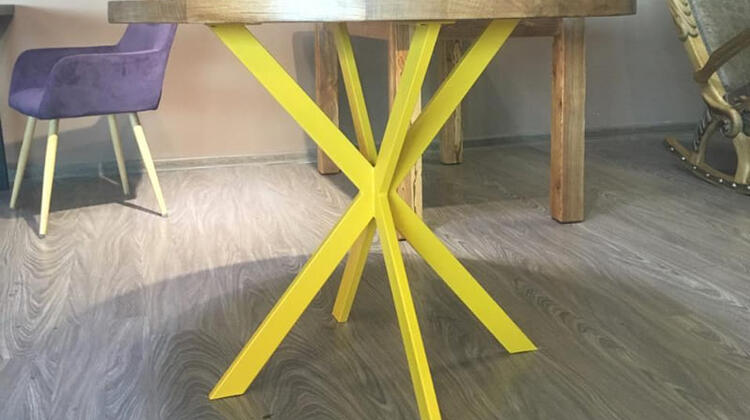 Порошковая покраска подстолья для стола