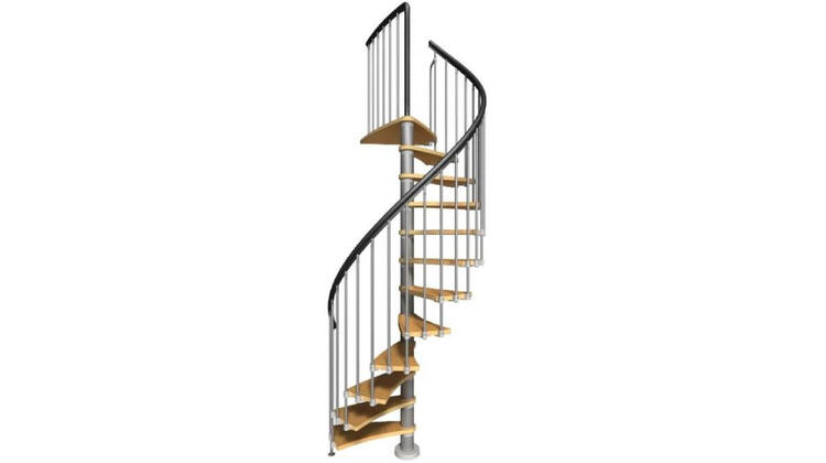 Винтовая металлическая лестница №8